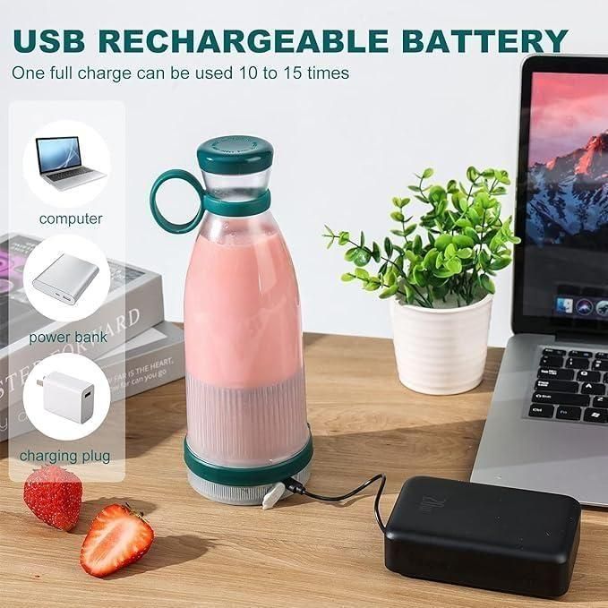 Portable Mini Juice Blender USB Rechargeable Mixer Juicer for Outdoor