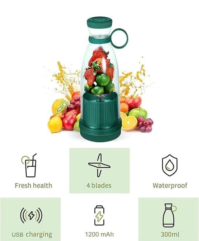 Portable Mini Juice Blender USB Rechargeable Mixer Juicer for Outdoor