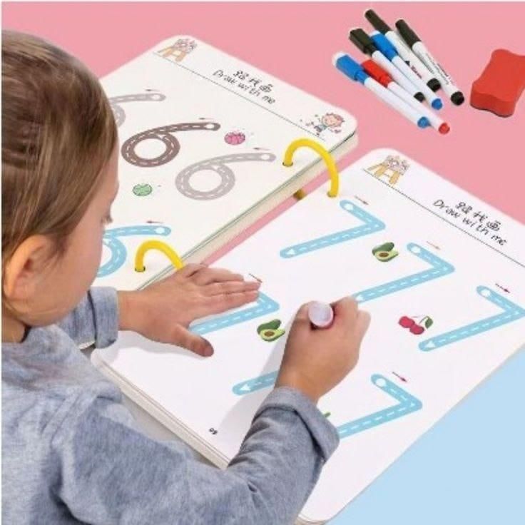 Handwriting Pen Control Training Book – Early Learning Practice Workbook for Kids