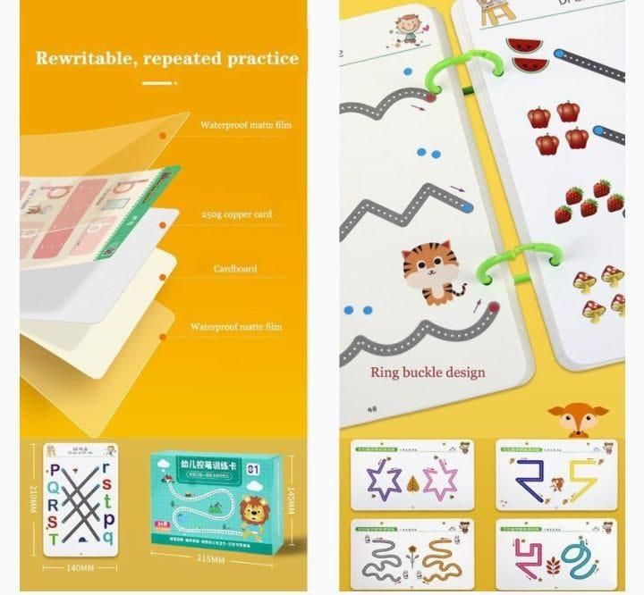Handwriting Pen Control Training Book – Early Learning Practice Workbook for Kids