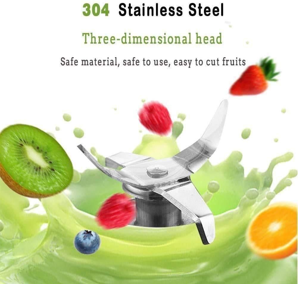 Portable USB Electric Juicer Bottle 6 Blade Rechargeable Blender – 380ML