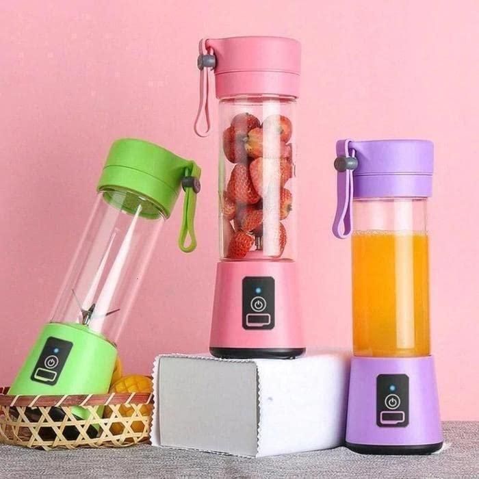 Portable USB Electric Juicer Bottle 6 Blade Rechargeable Blender – 380ML