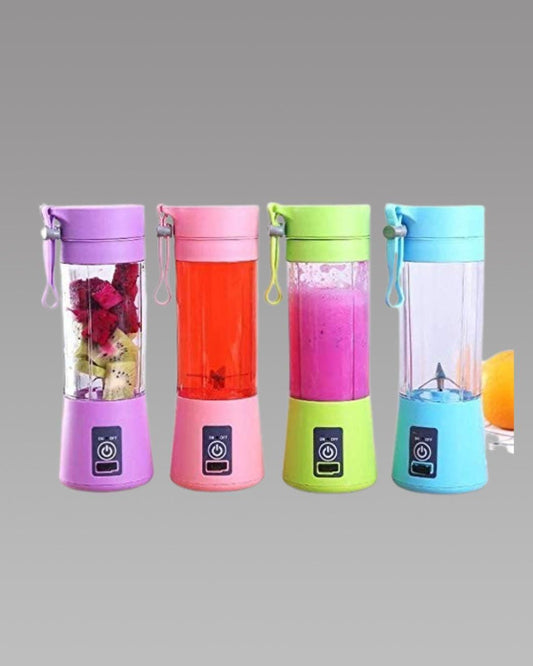 Portable USB Electric Juicer Bottle 6 Blade Rechargeable Blender – 380ML