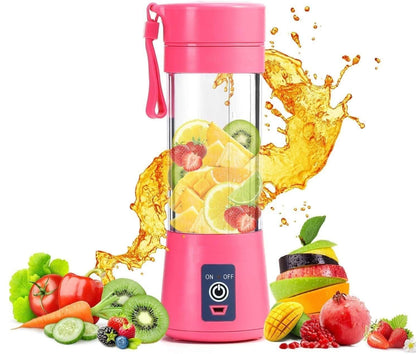 Portable USB Electric Juicer Bottle 6 Blade Rechargeable Blender – 380ML