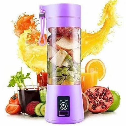 Portable USB Electric Juicer Bottle 6 Blade Rechargeable Blender – 380ML