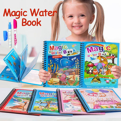 Kid's Reusable Magic Water🎨 Painting Book (Set Of 4)