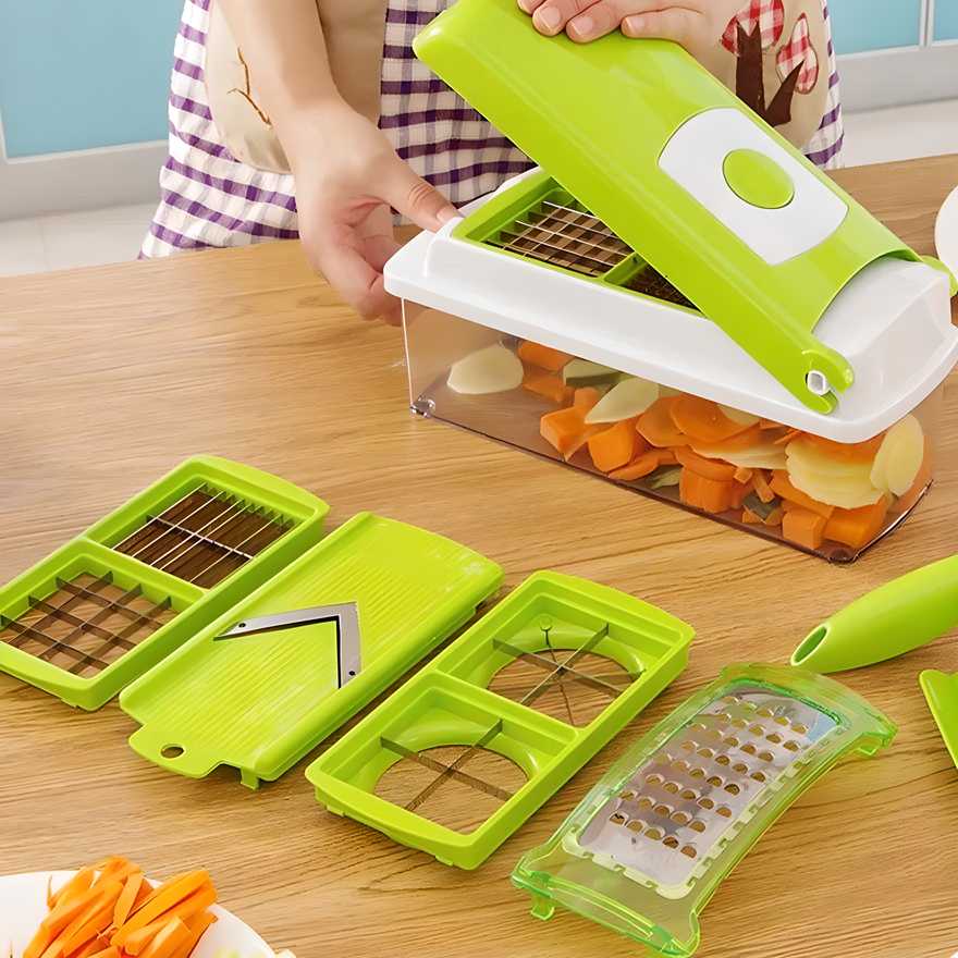 Multi-Functional Nicer Chopper & Vegetable Cutter 12 in 1 nicer dicer chopper