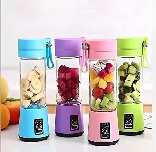 Portable USB Electric Juicer Bottle 6 Blade Rechargeable Blender – 380ML